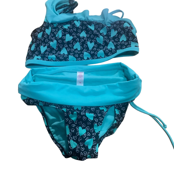 Justice Girls 2piece Swimsuits Bundle (2) size 14 - Picture 5 of 7